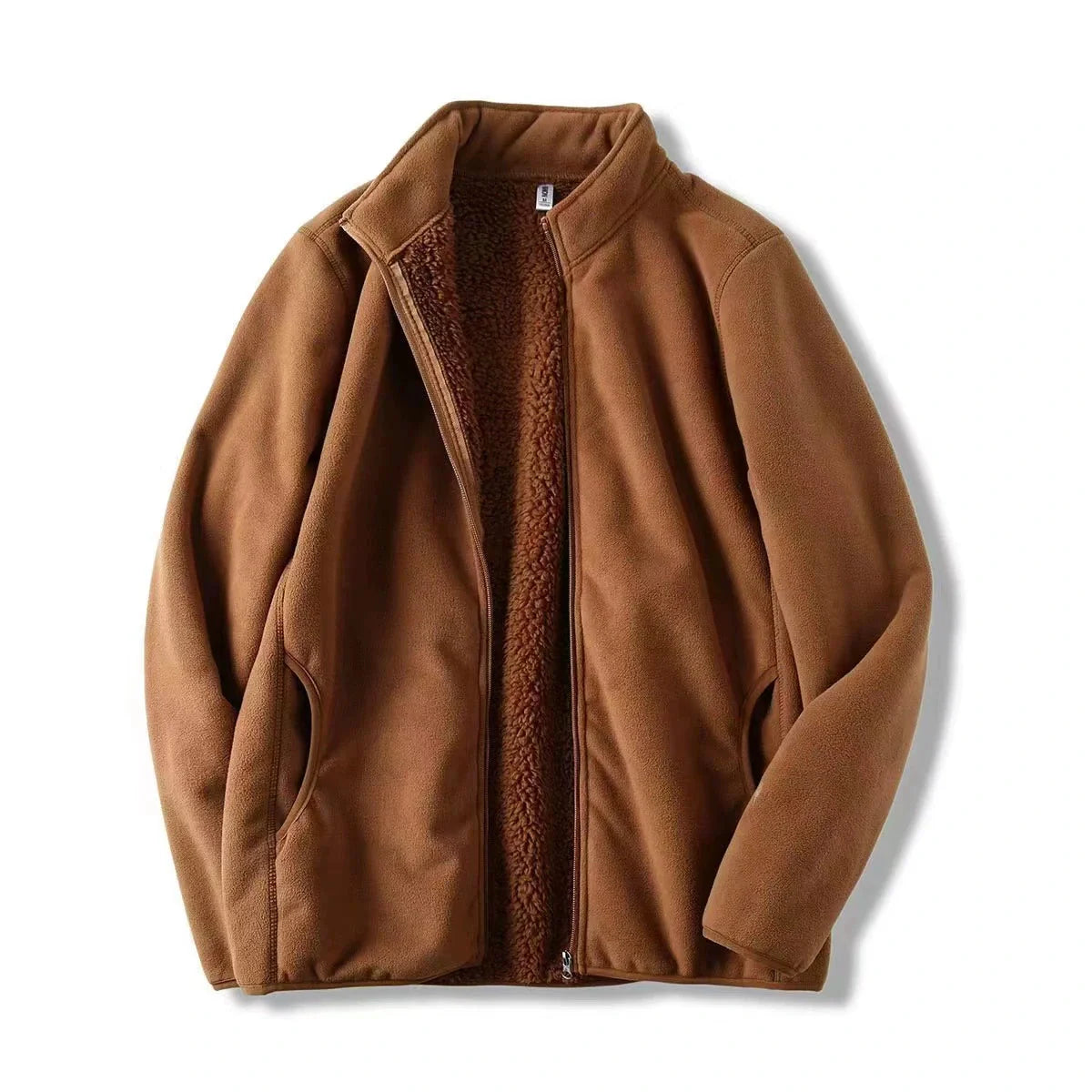 Zoee Plush Stand Collar Jacket