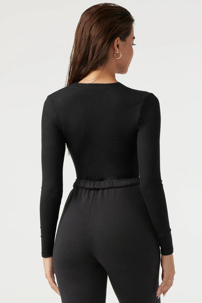 Bodysuit Style Knit Top