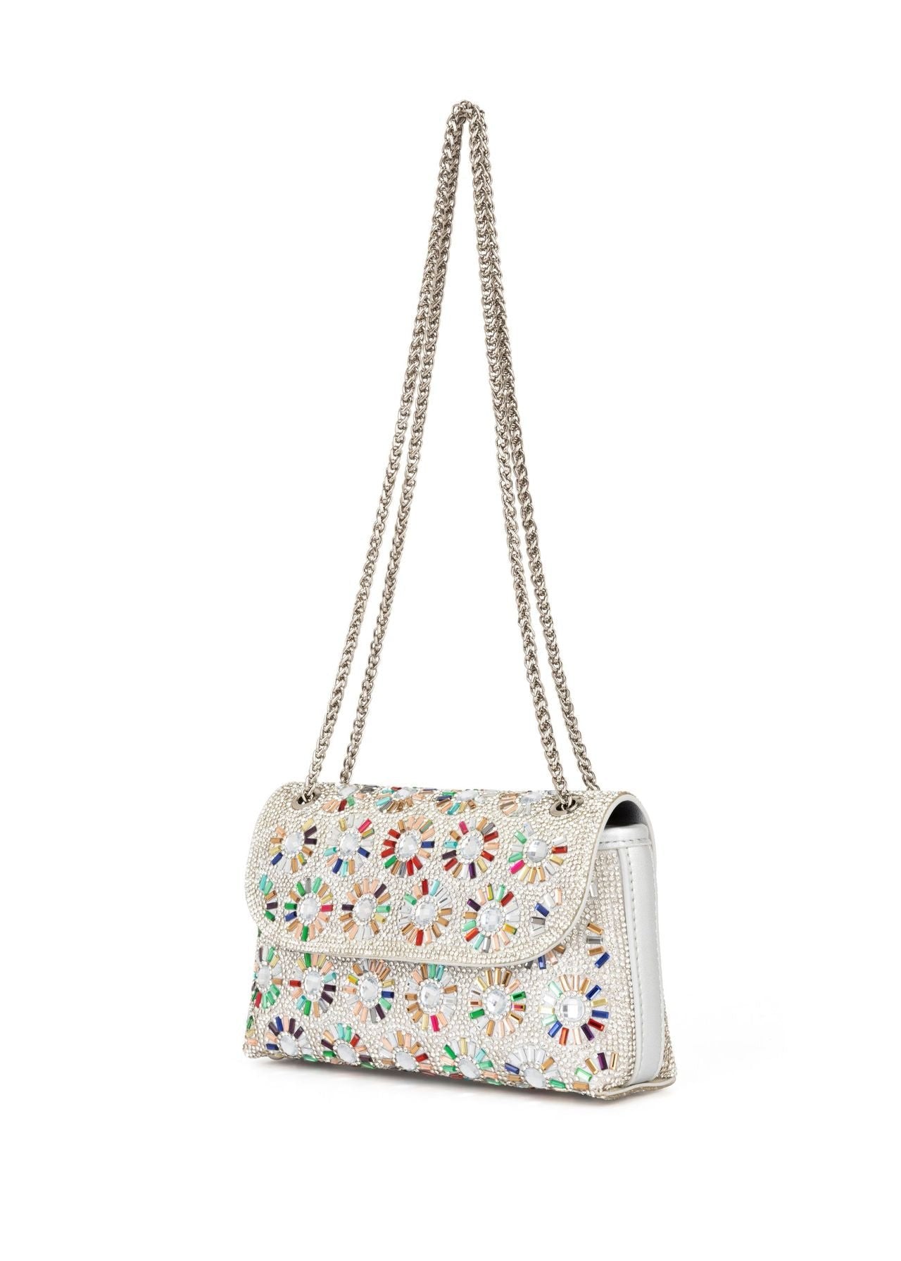 Soleil - Gold Crystal Chain Shoulder Bag