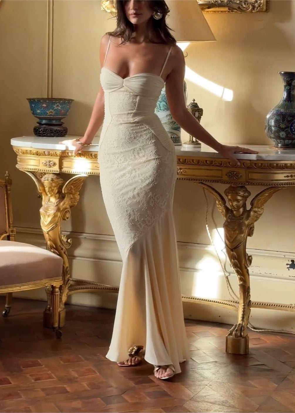 Seraphina - Lace Mermaid Evening Gown