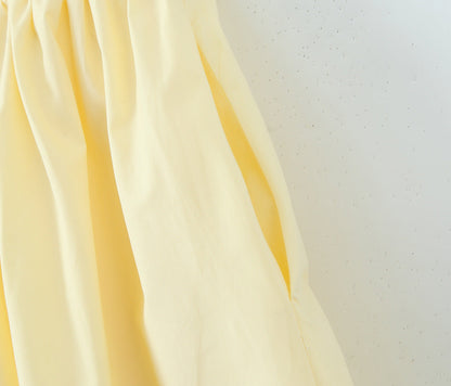 Yellow – Fashion Fresh Halter Puff Dress