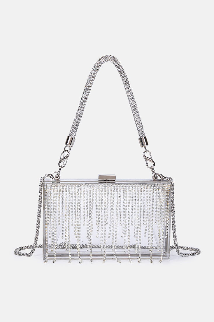 Rhinestone Fringe Handbag