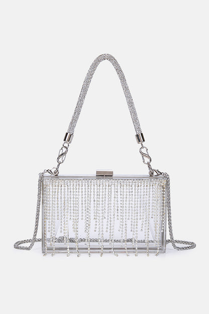 Rhinestone Fringe Handbag