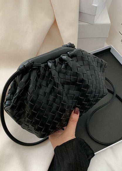 Woven-Cloud Shoulder-Crossbody Clip-Bag