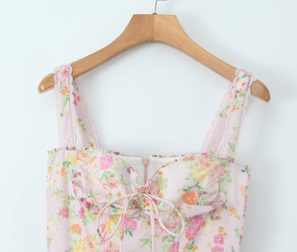 Floral - Spaghetti Strap Floral Sweet & Sassy Dress