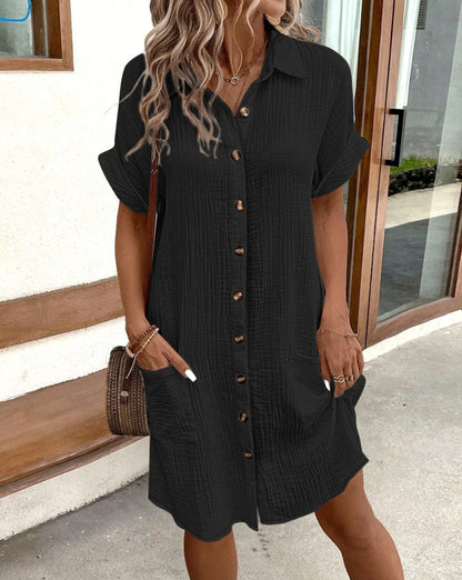 AMYVICTORIA™ – Cotton Soft Linen Dress