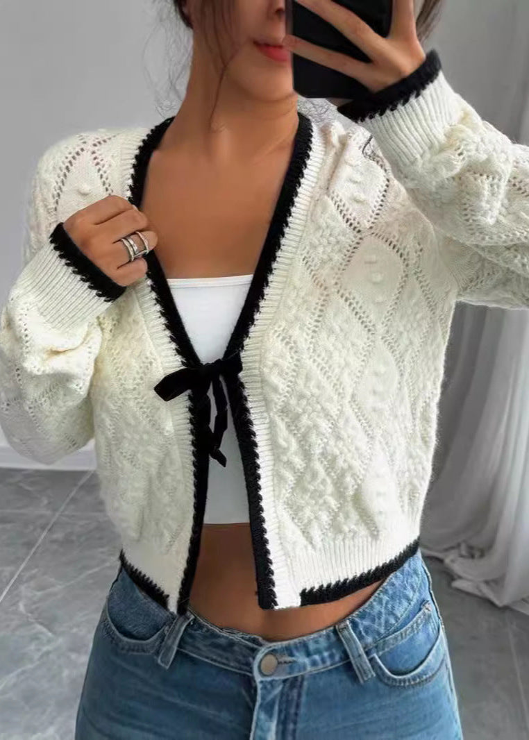 Chic Charm Tie-Front Knit Cardigan