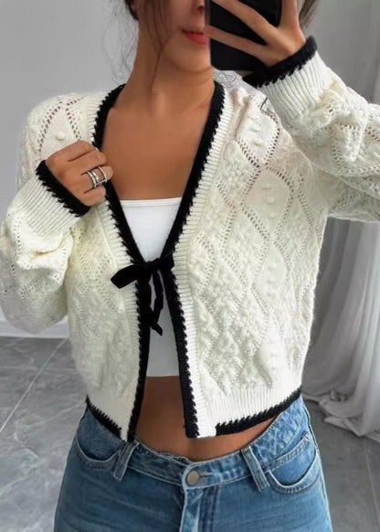 Chic Charm Tie-Front Knit Cardigan