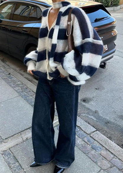 Coastal Breeze Striped Knit Cardigan