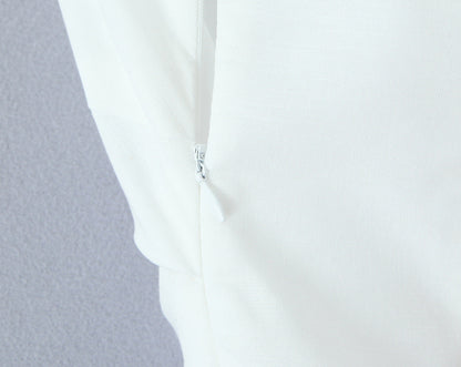 White – Sexy Sleeveless Cardigan Dress