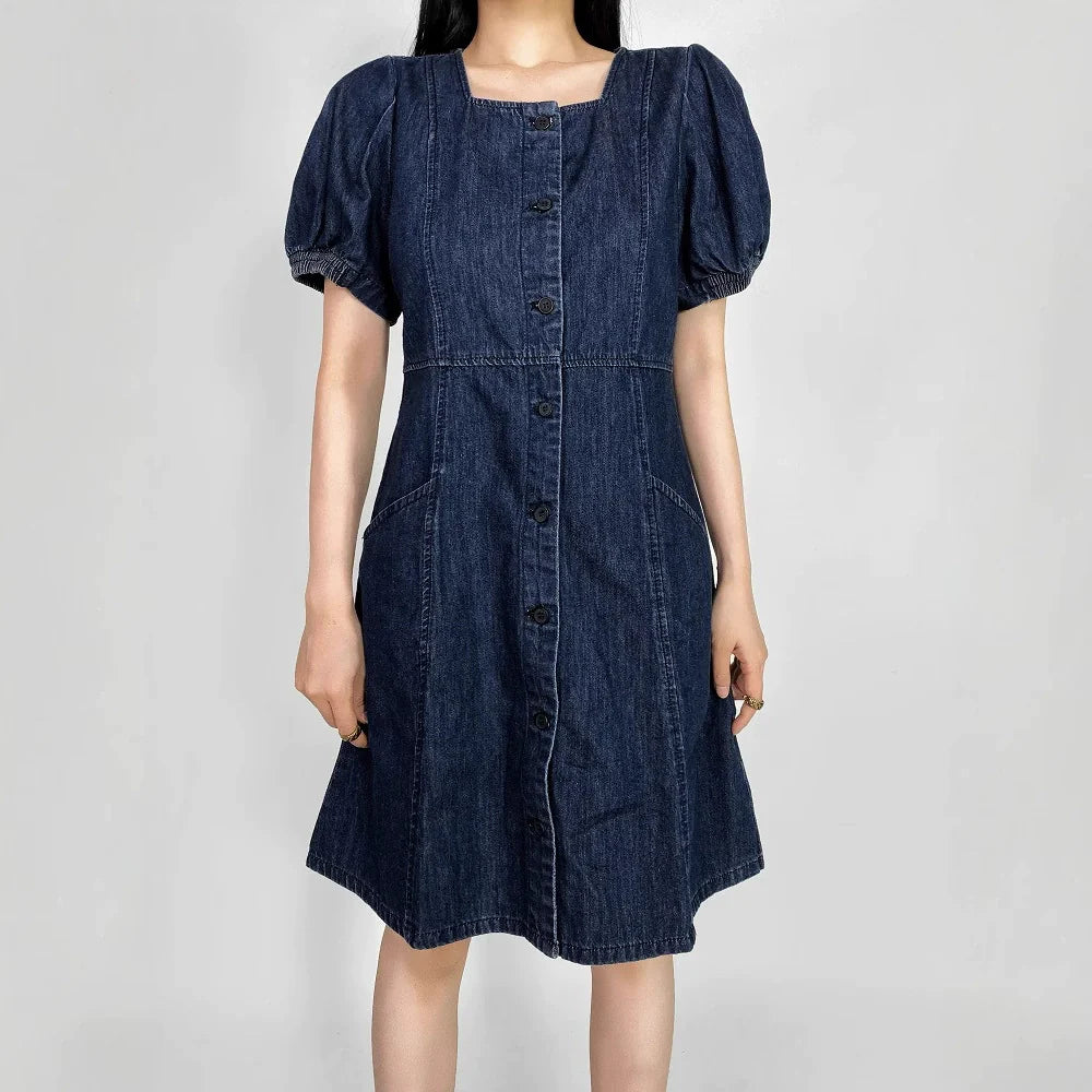 Blue – Relaxed Fit Elegant Denim Dress