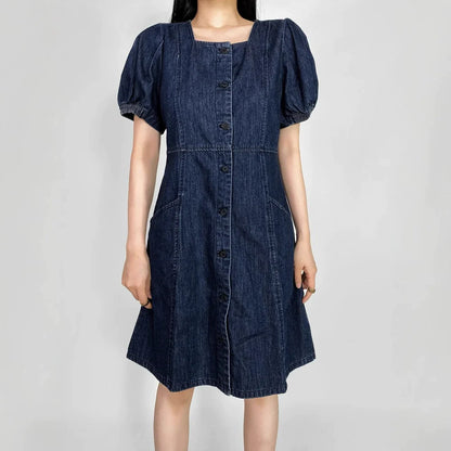 Blue – Relaxed Fit Elegant Denim Dress