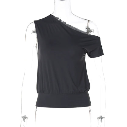 Kathryn One-Shoulder Tee