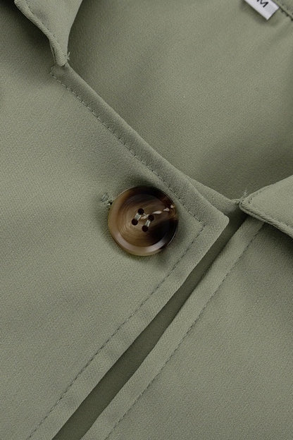 Shirley Button Detail Cropped Jacket & Mini Skirt Set