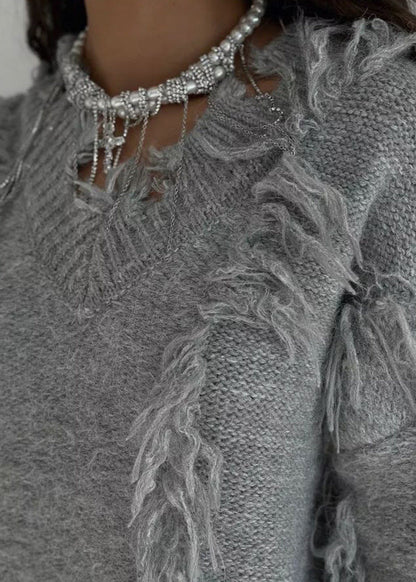 Fringe Knit Sweater