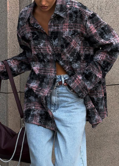 Twilight Plaid Oversized Shirt