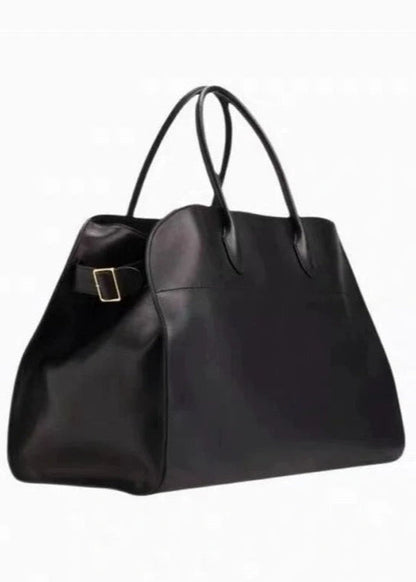 Suede Oversized Buckle Tote Bag
