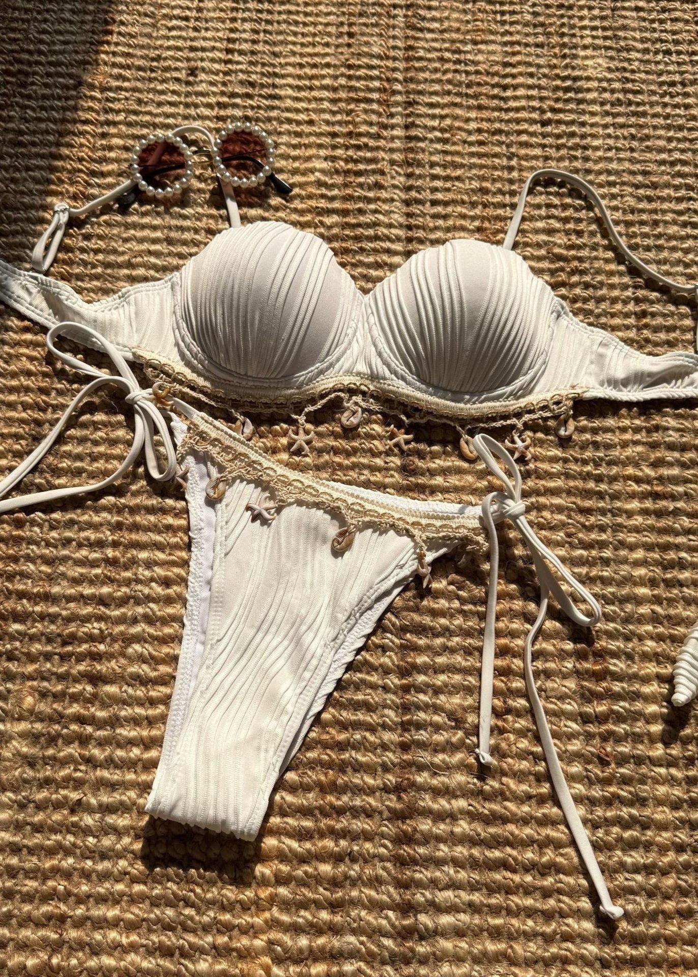 Calypso Shell Embellished Bikini Set