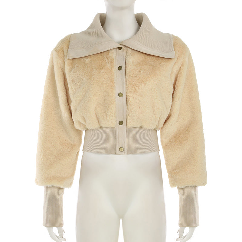 Arya Teddy Crop Jacket