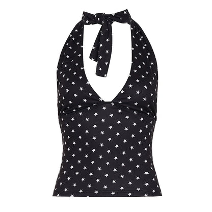 Quincey Ribbed Halter Crop Top