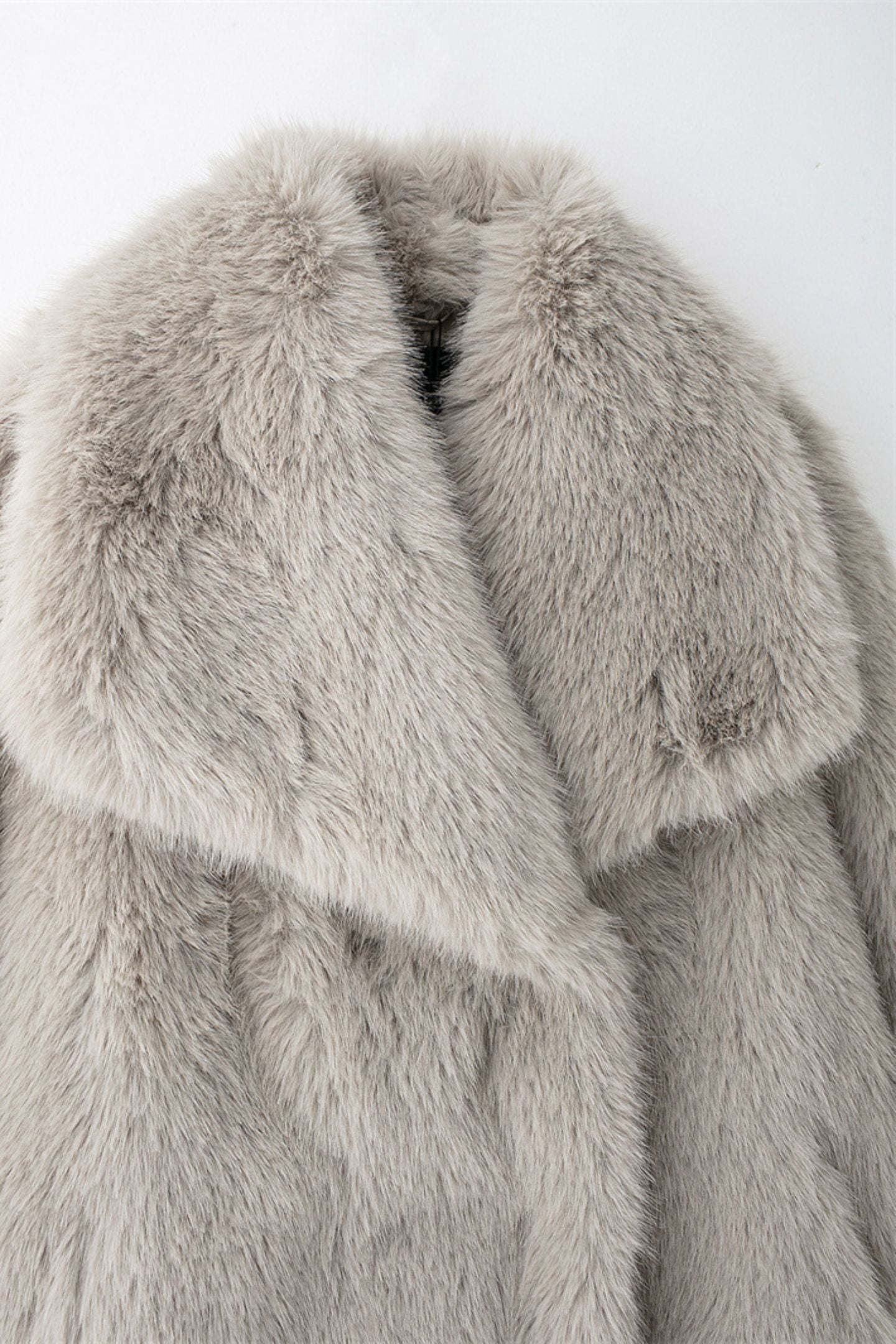 Enid Faux Fur Shawl Collar Jacket