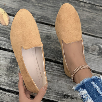 AmyVictoria™ - Simple Solid Color Pointed Toe Flat Shoes