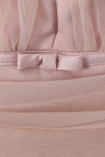 Myrna Bowknot Mesh Mini Slip Dress