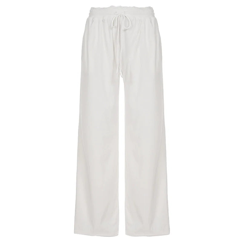 Alba Lace Patchwork Corduroy Pants