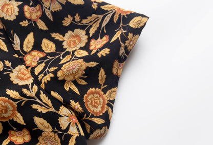 Floral – Vintage Slim-Fit A-Line Dress