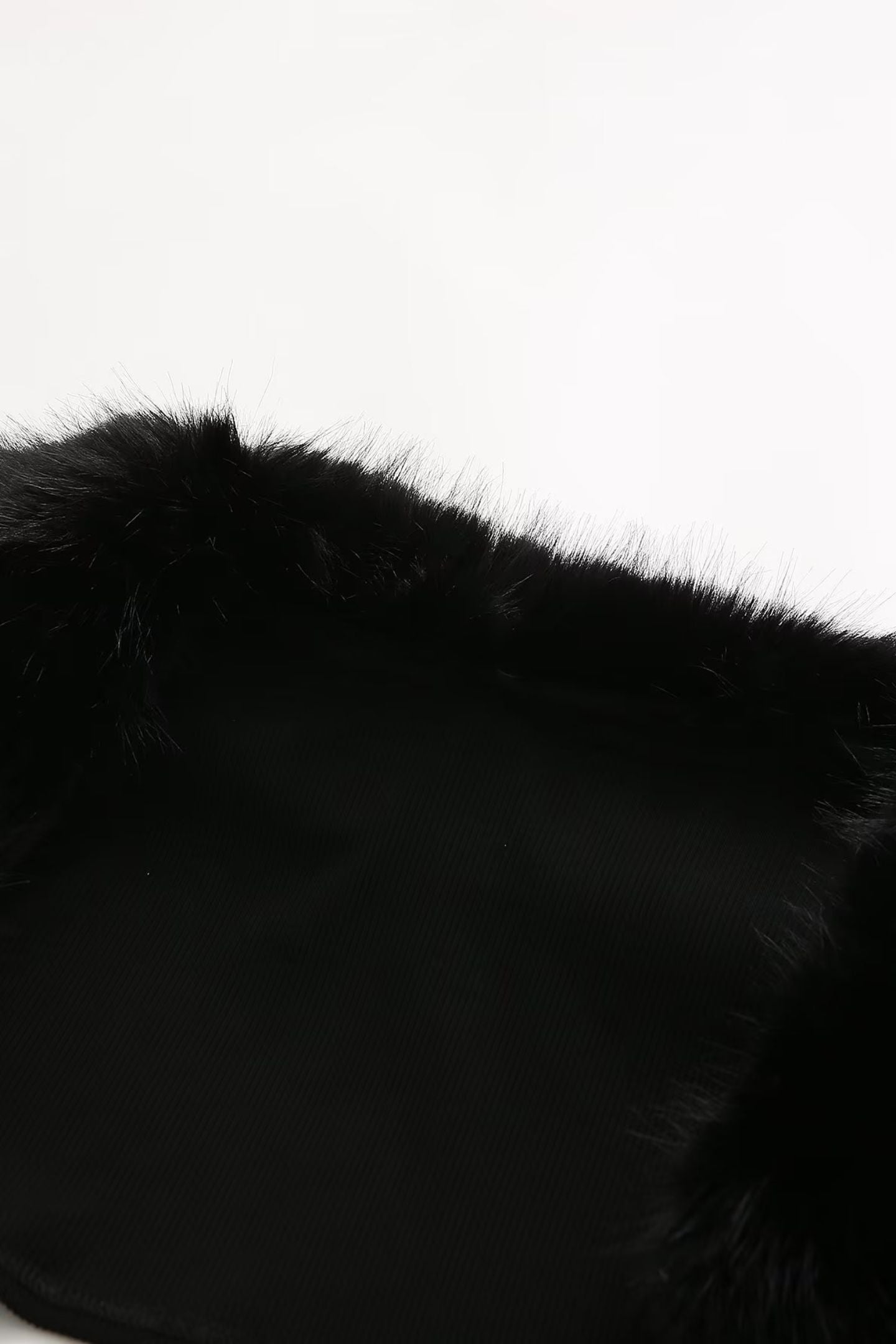 Apphia Crop Faux Fur Blouse & Corset Two Piece Set