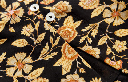 Floral – Vintage Slim-Fit A-Line Dress