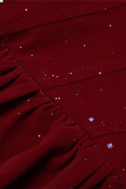 Marguerite Velvet Corset Mini Dress