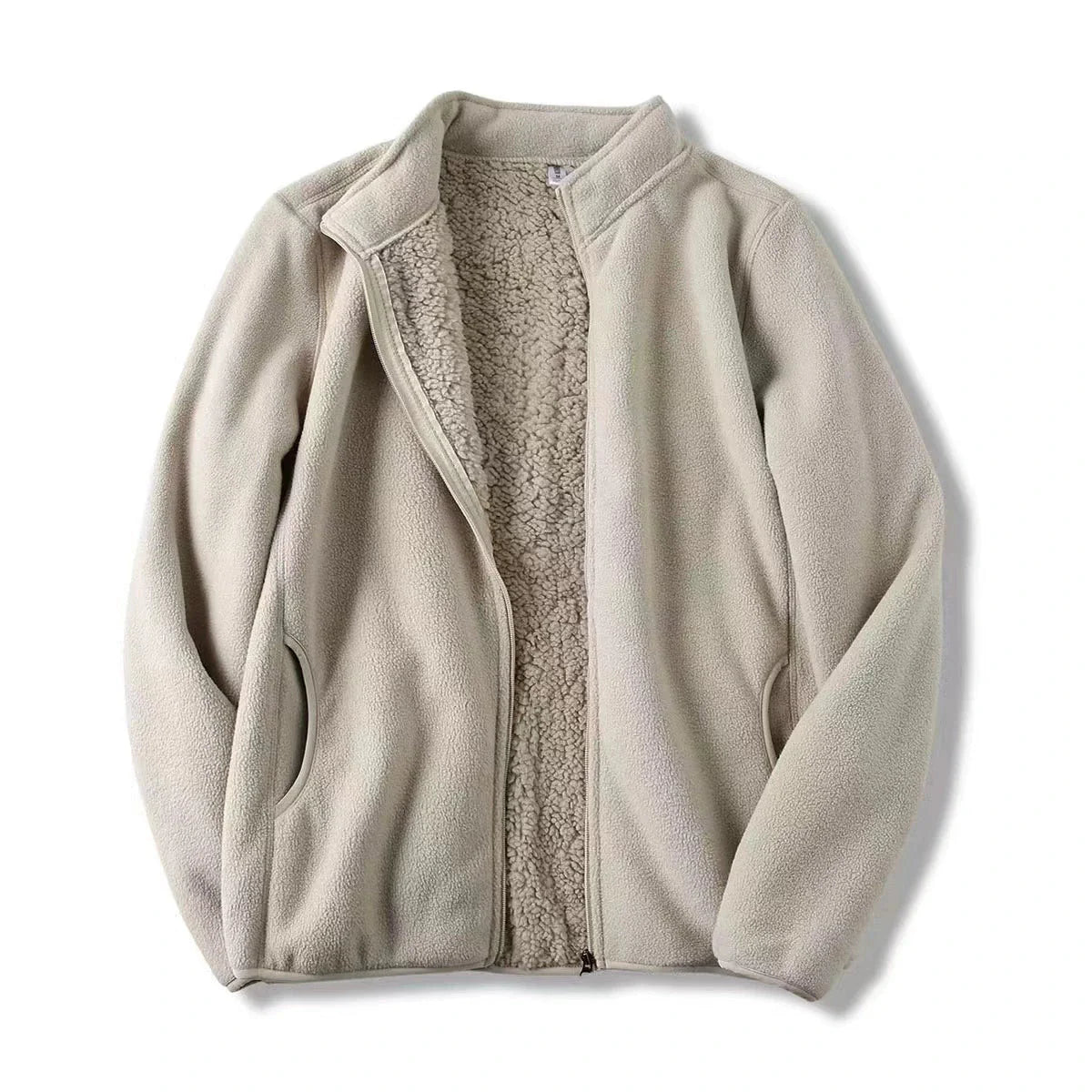 Zoee Plush Stand Collar Jacket