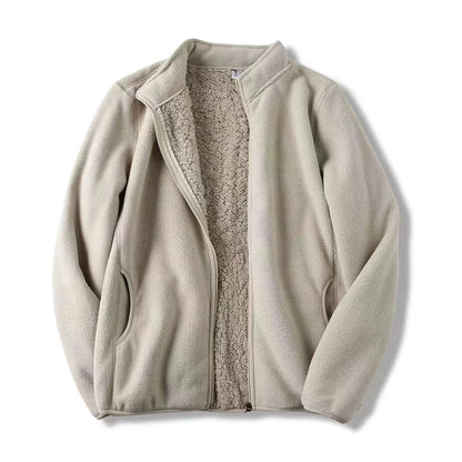 Zoee Plush Stand Collar Jacket