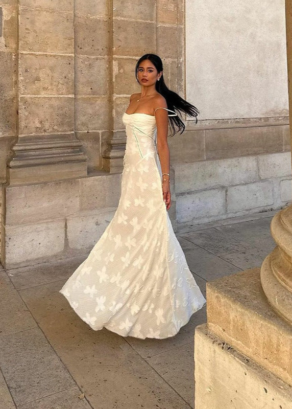 Celestine - Spaghetti Strap Floral Maxi Dress