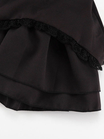 Lotus Leaf Corset Braces Dress