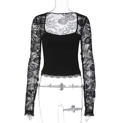 Joselynn Lace Long Sleeve Top