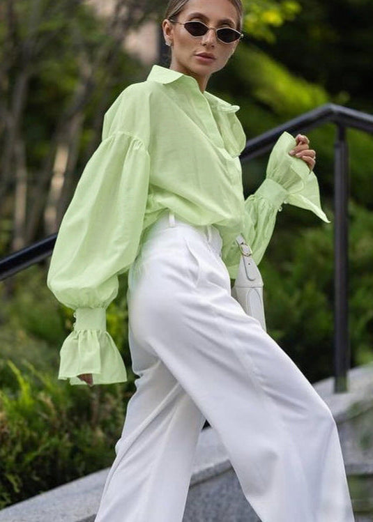 Amélie - Sheer Oversized Button-Up Shirt