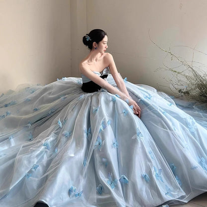 Strapless High School Graduation Gown Princess Style