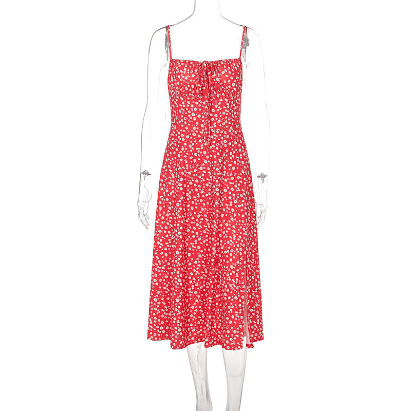 Slim Fit Floral Strap