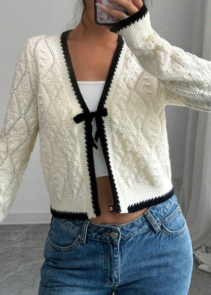 Chic Charm Tie-Front Knit Cardigan
