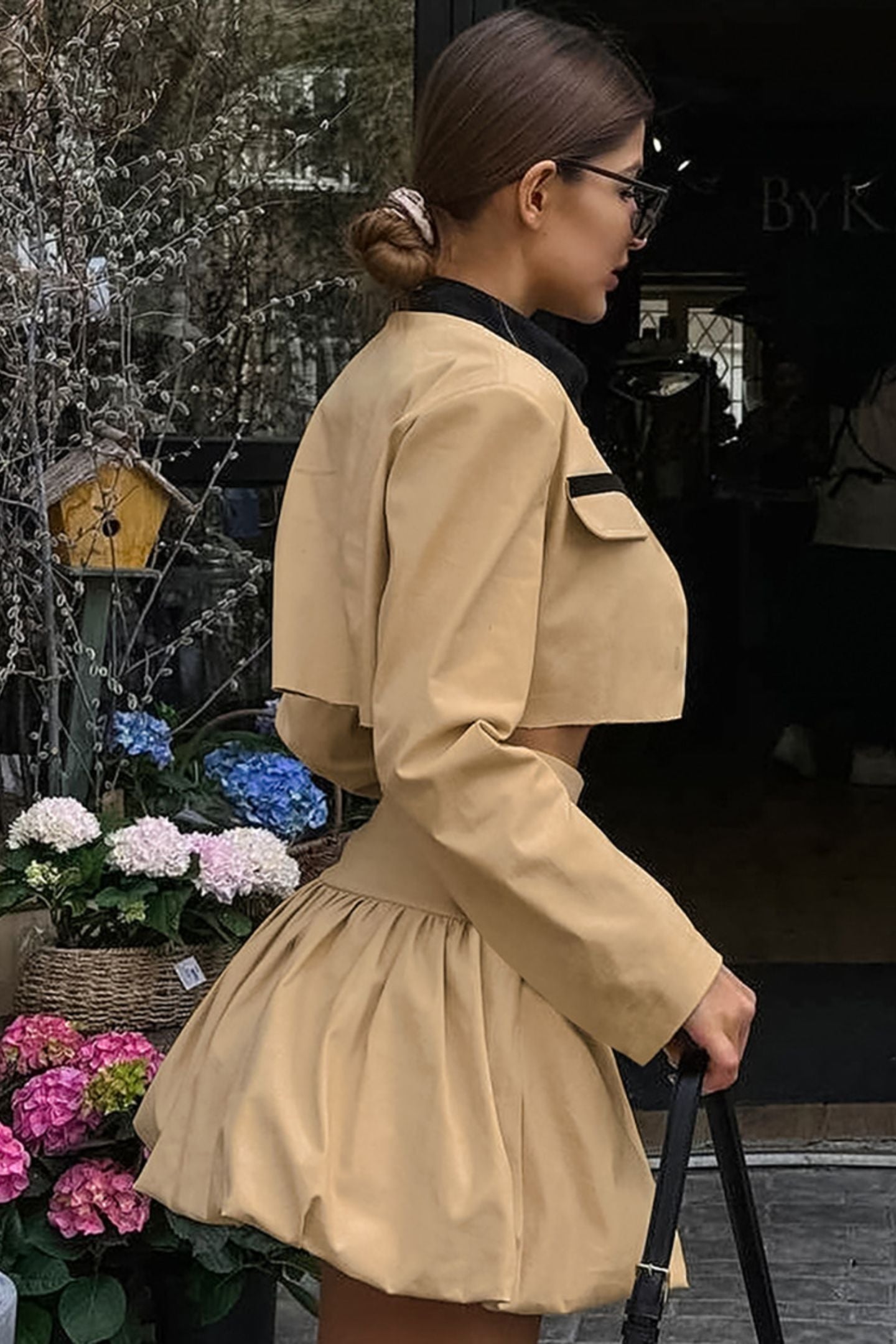 Madeline Cropped Jacket & Bubble Skirt Set