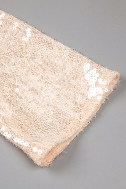 Eartha One Shoulder Floral Sequin Maxi Dress