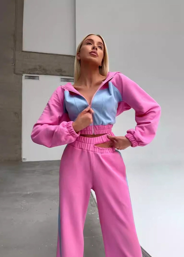 Aurora - Two-Tone Cutout Tracksuit