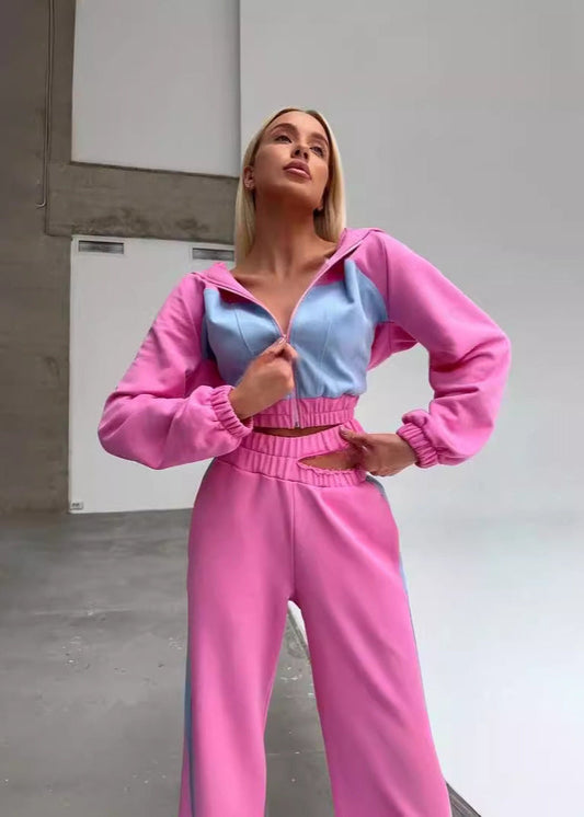 Aurora - Two-Tone Cutout Tracksuit