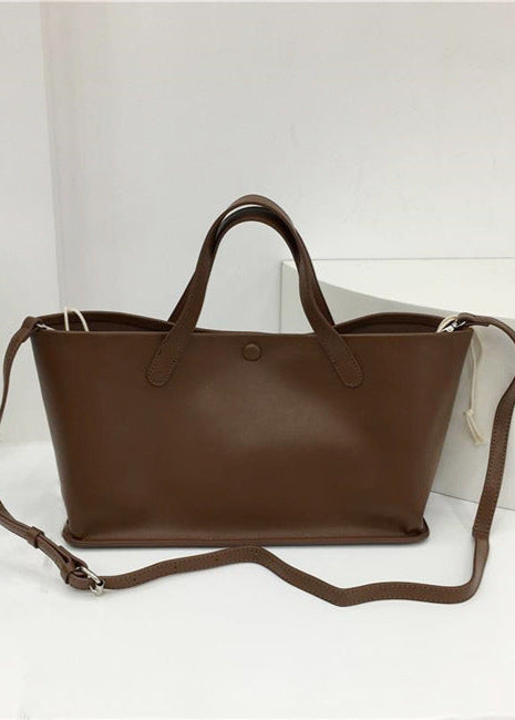 Aria - Minimalist Faux Leather Tote Bag