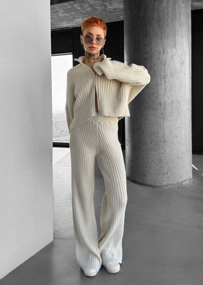 Ribbed Knit Lounge Set