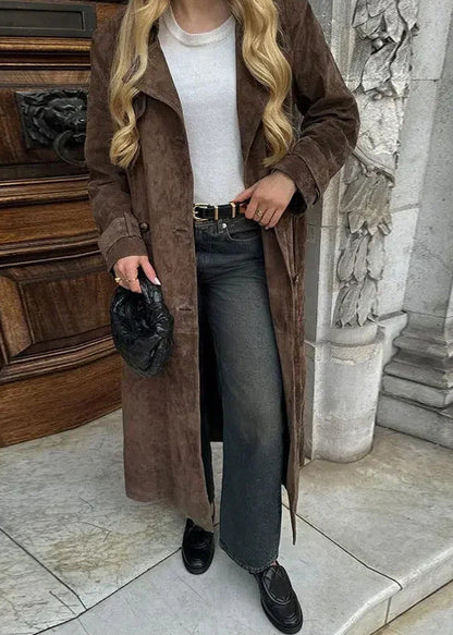 Velvet Luxe Trench Coat