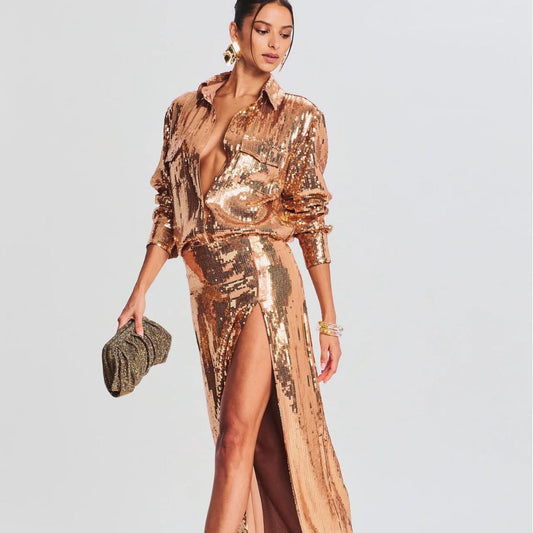 Sleeveless Slim Fit Sequin Party Prom Dress