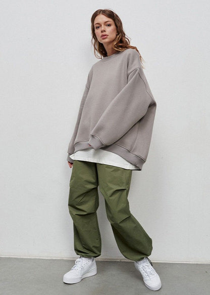 Oversized Charcoal Sweatshirt - Minimalist Comfort
